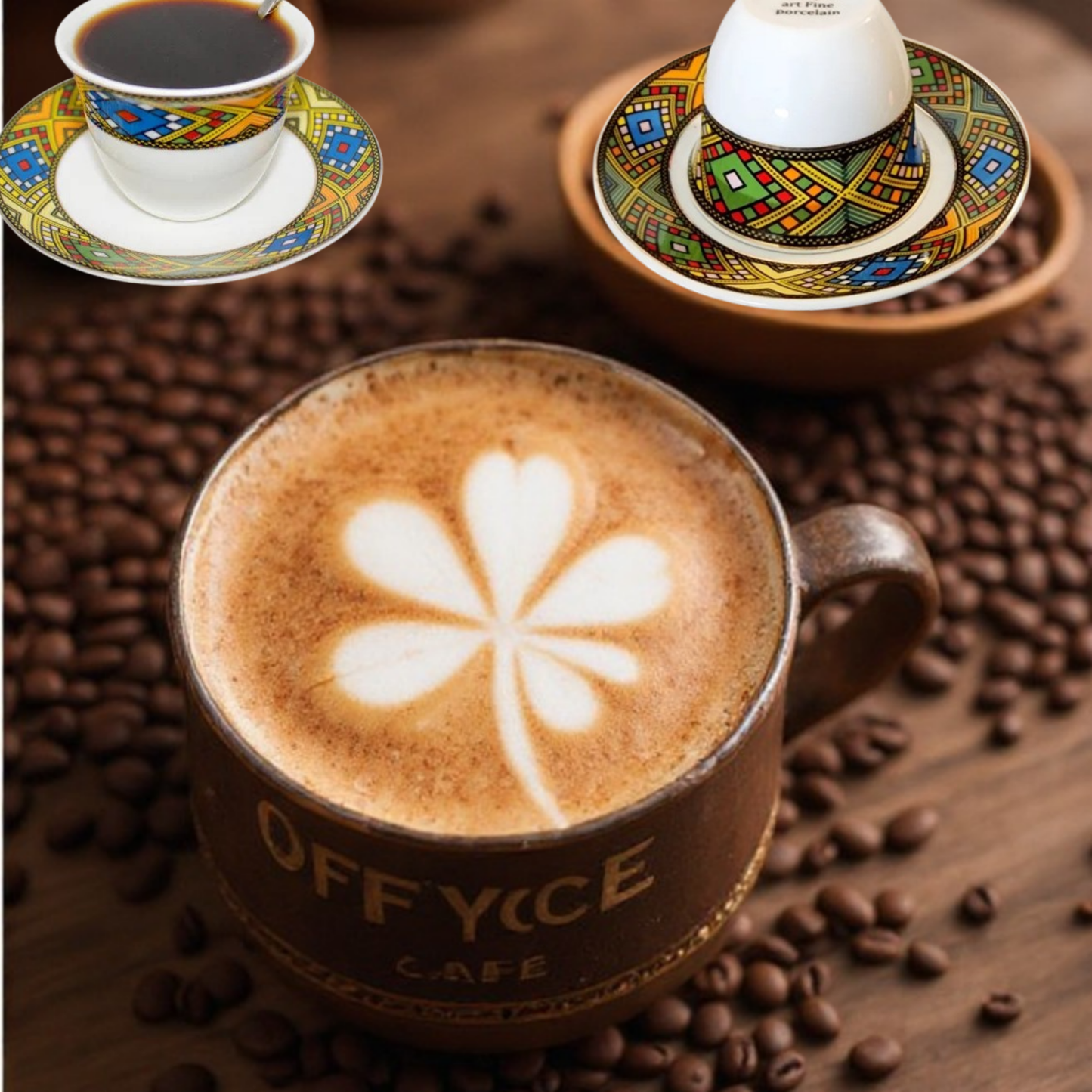 Coffee Espresso Cups & Saucer Sets